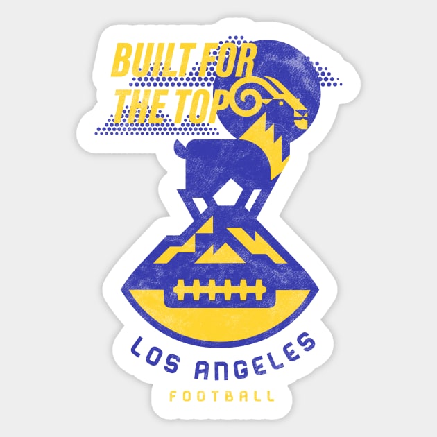 LA Football Super Bowl Run! Whose House? Rams House! Sticker by BooTeeQue